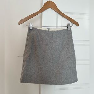 Wool blend mini skirt